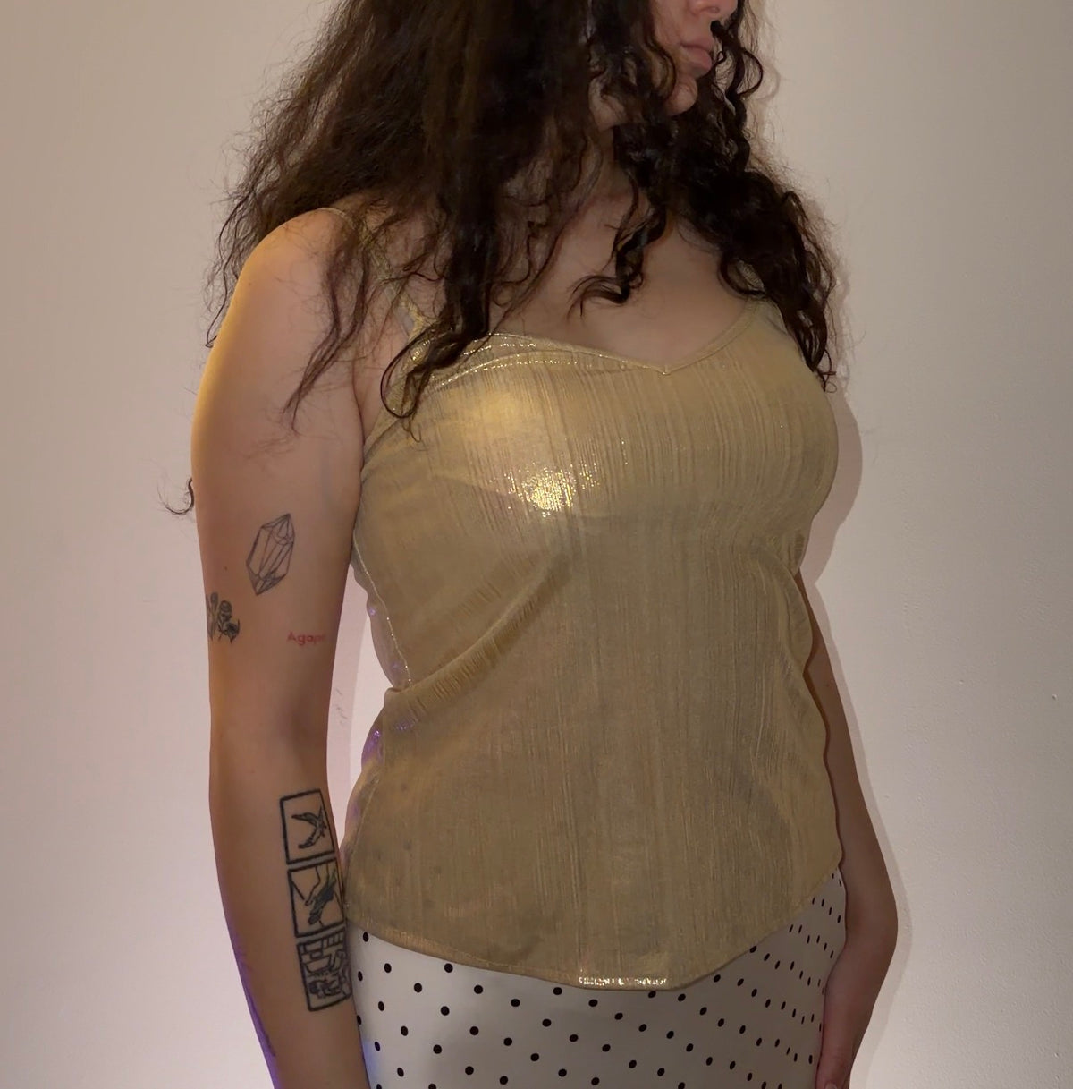 Golden Vidussa Top - Size S