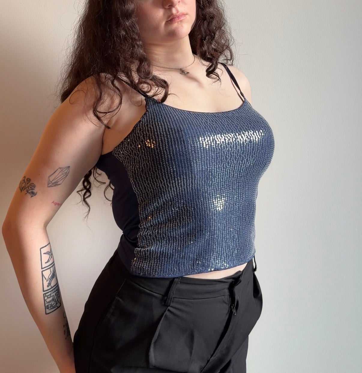 Navy Blue Top - Size M