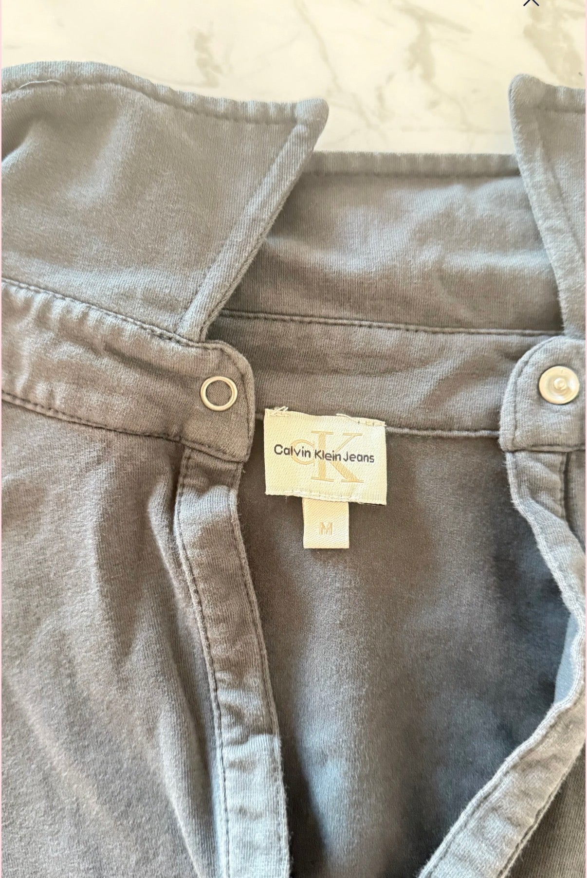 Grey Calvin Klein Sport Shirt - Size M