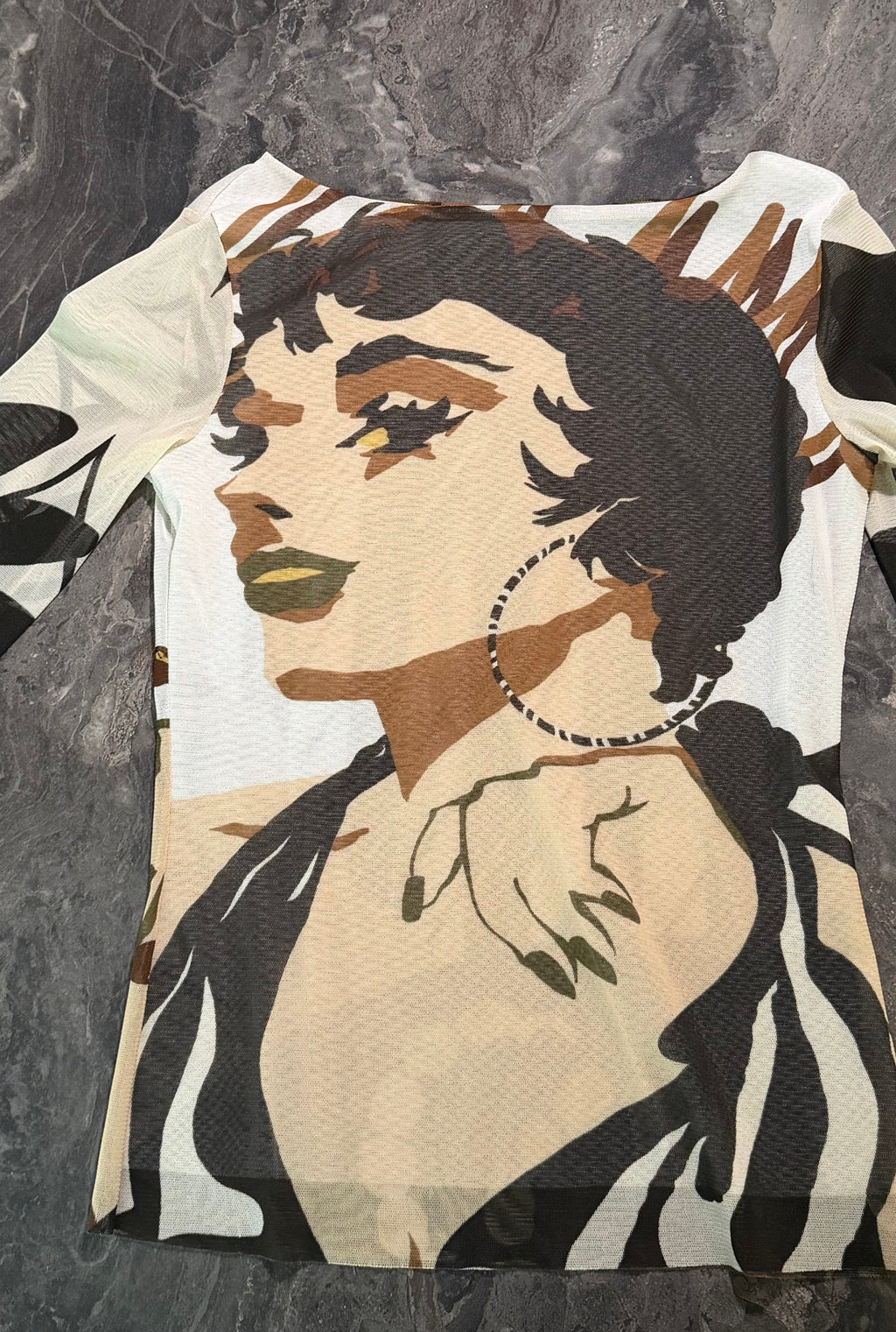 Pop Culture Printing Top - Size S