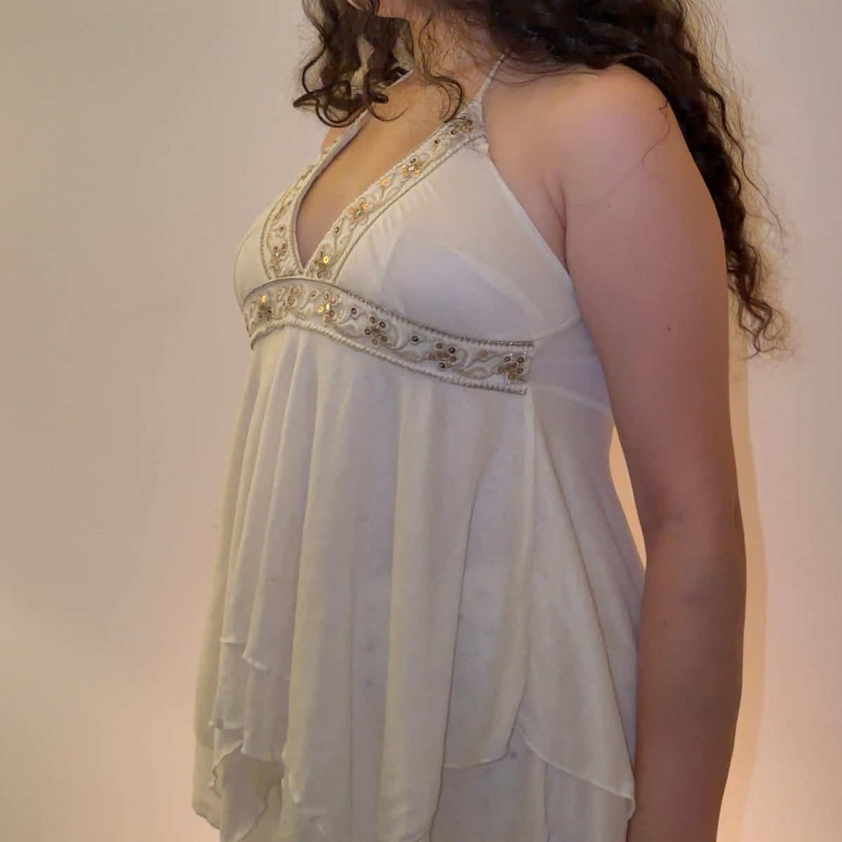 Cream Beige Top - Size M