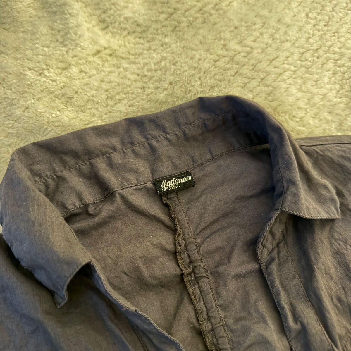Grey Madonna Top - Size S