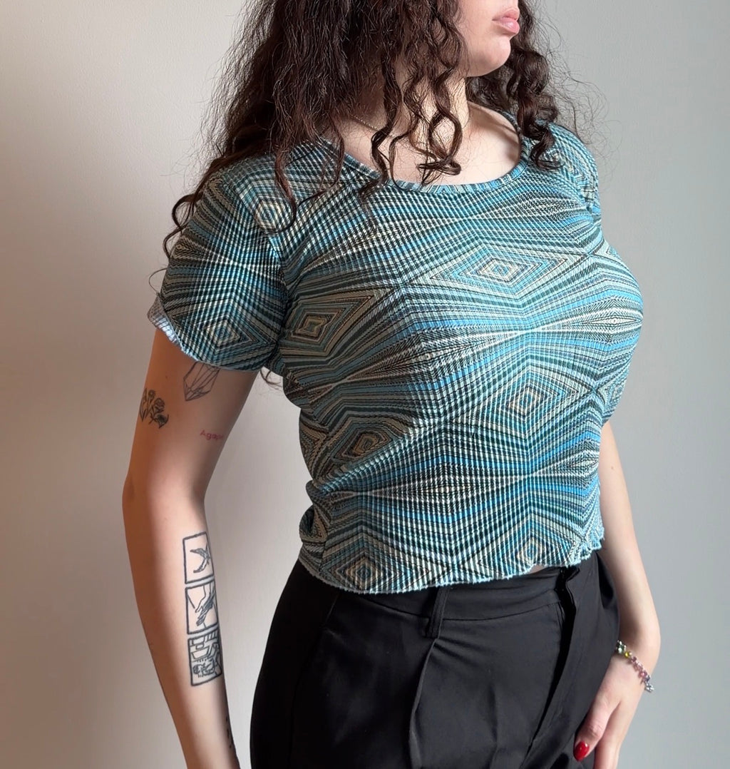 Short Sleeve blue t-shirt - Size S