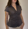 Grey Madonna Top - Size S