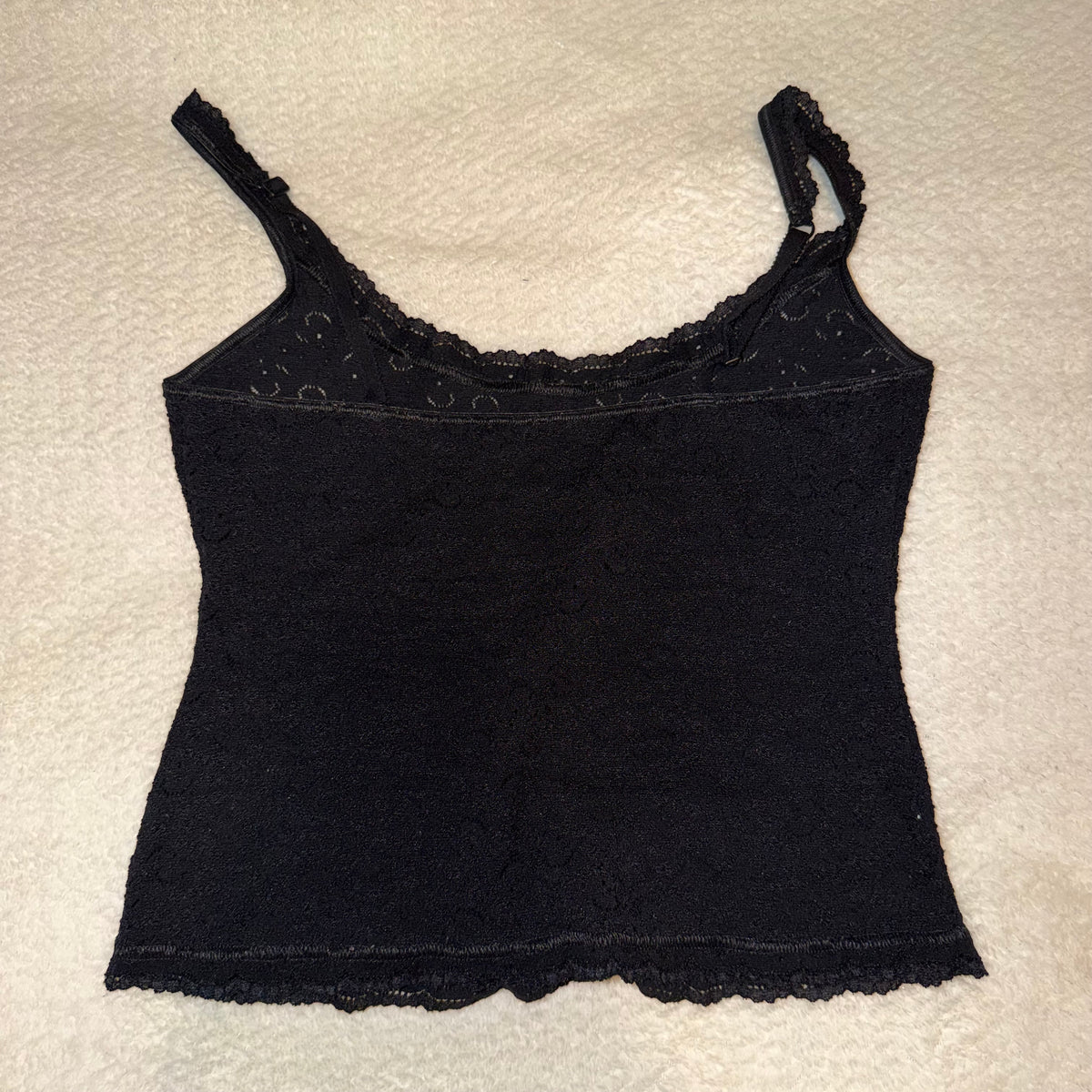 Black Lace Top - Size S/M