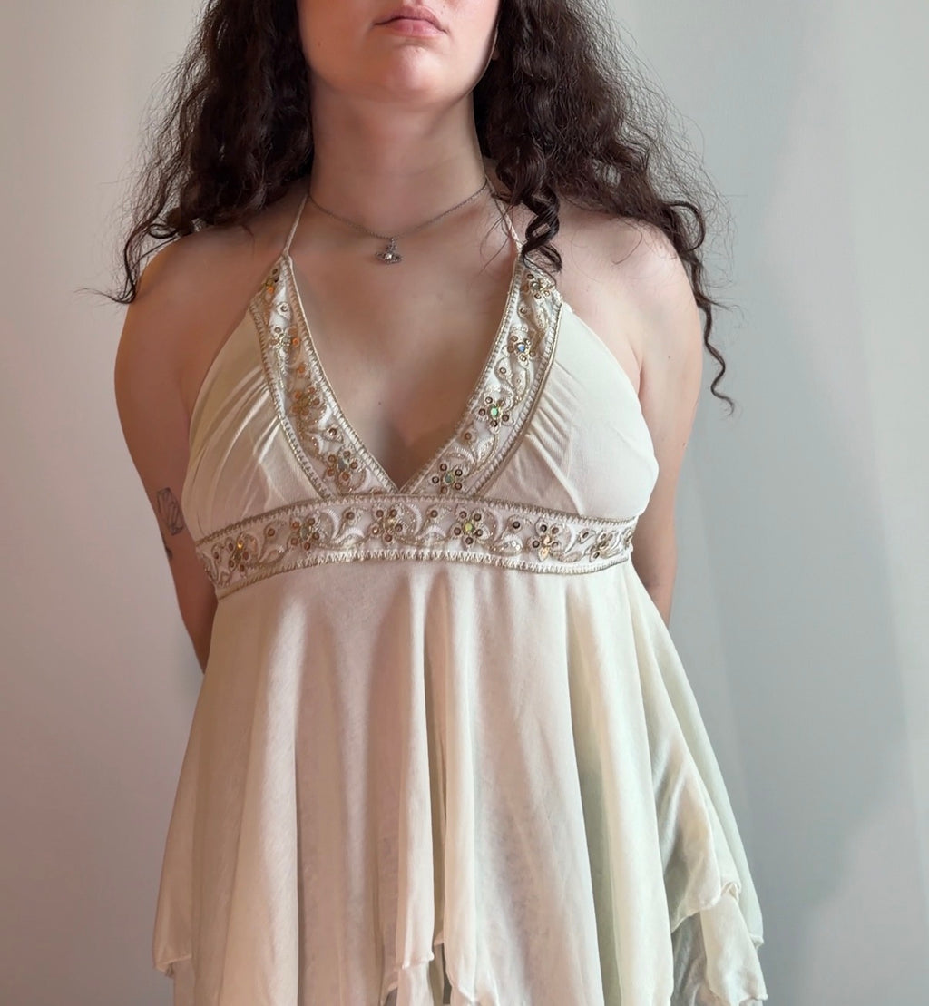 Cream Beige Top - Size M