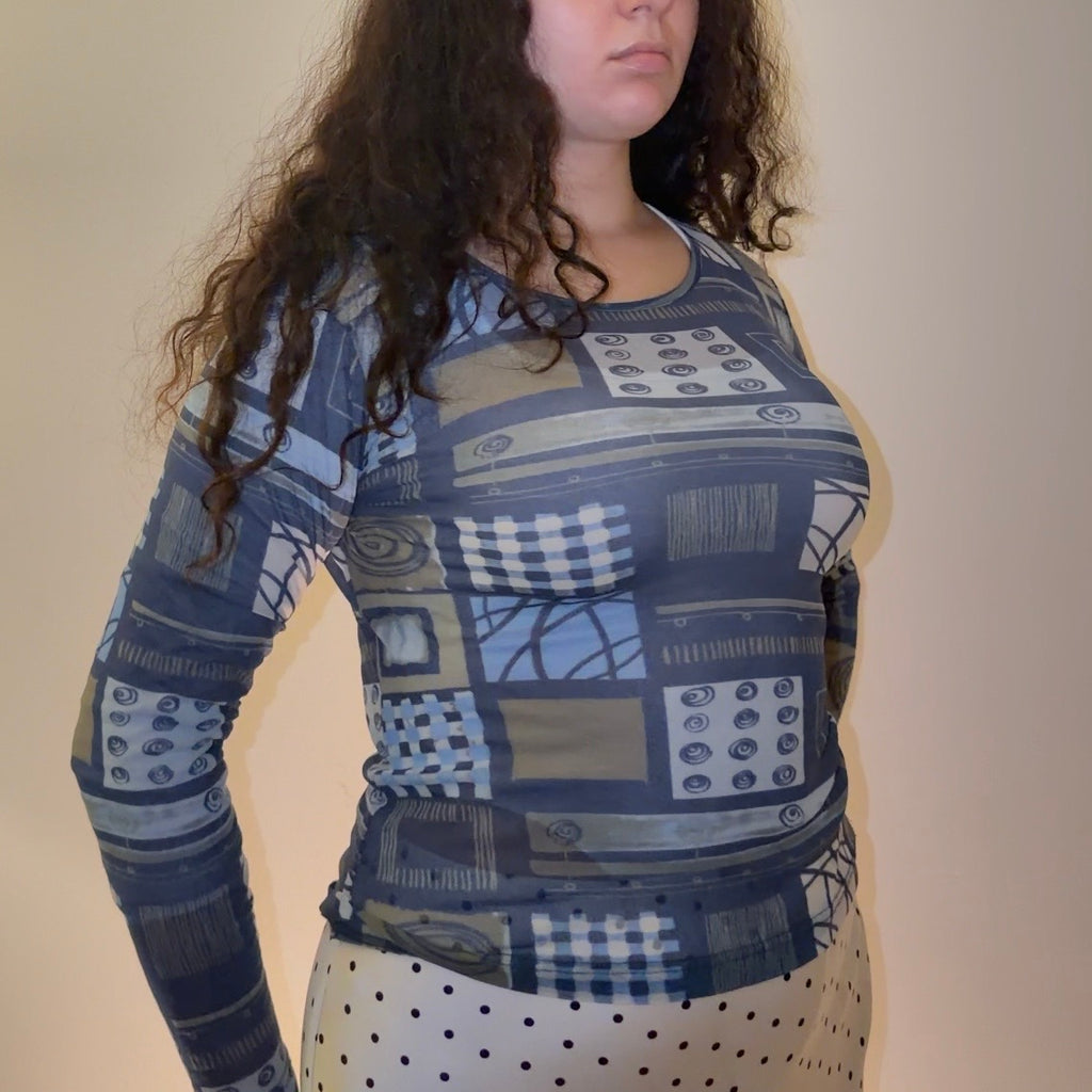 Geometrical Long S.Oliver Sleeve - Size S