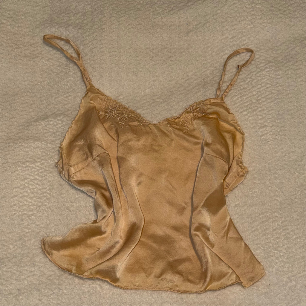 La Perla Golden Silk Top - Size S