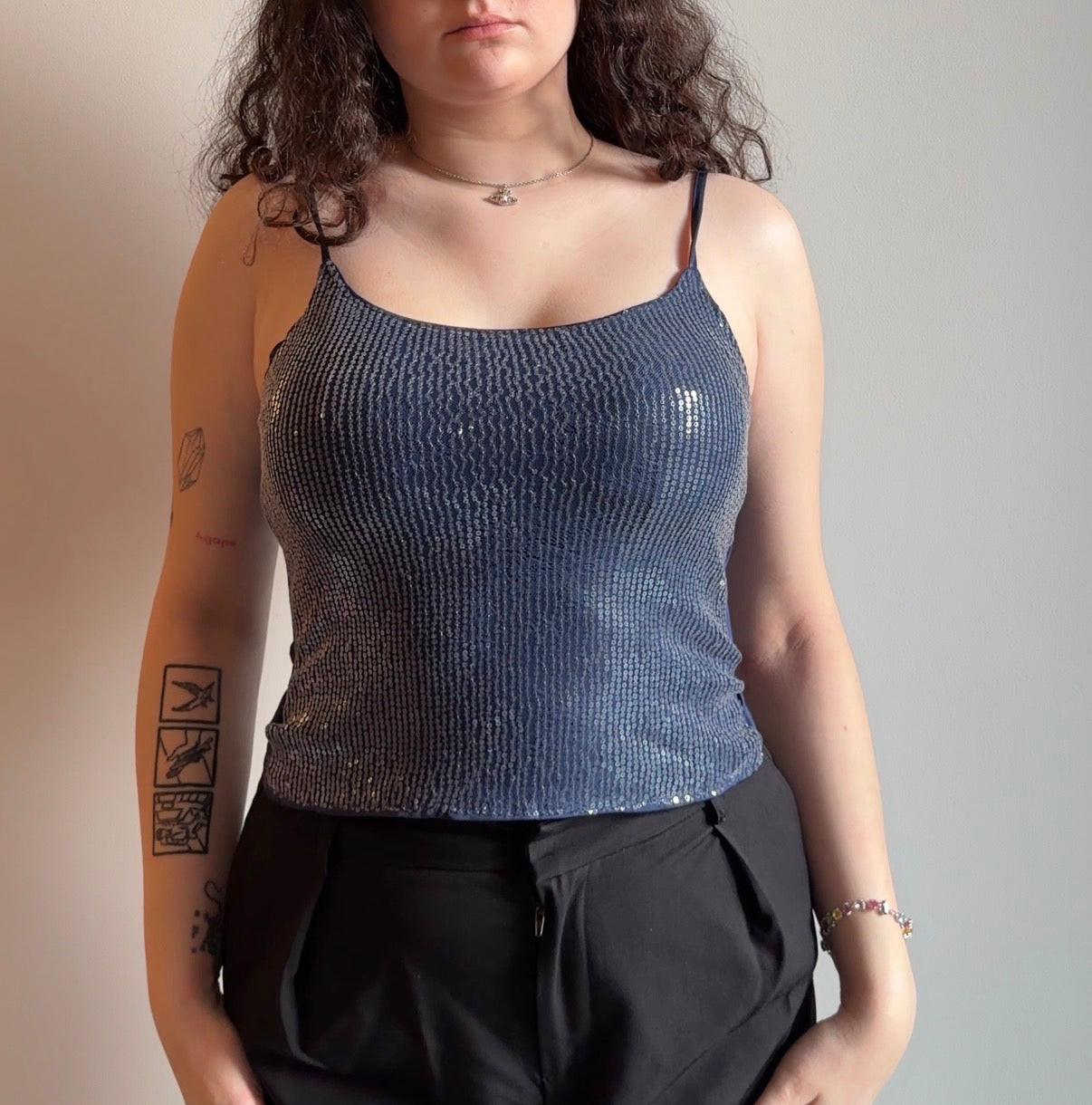 Navy Blue Top - Size M