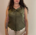 Green Silk La Perla Top - Size S/M