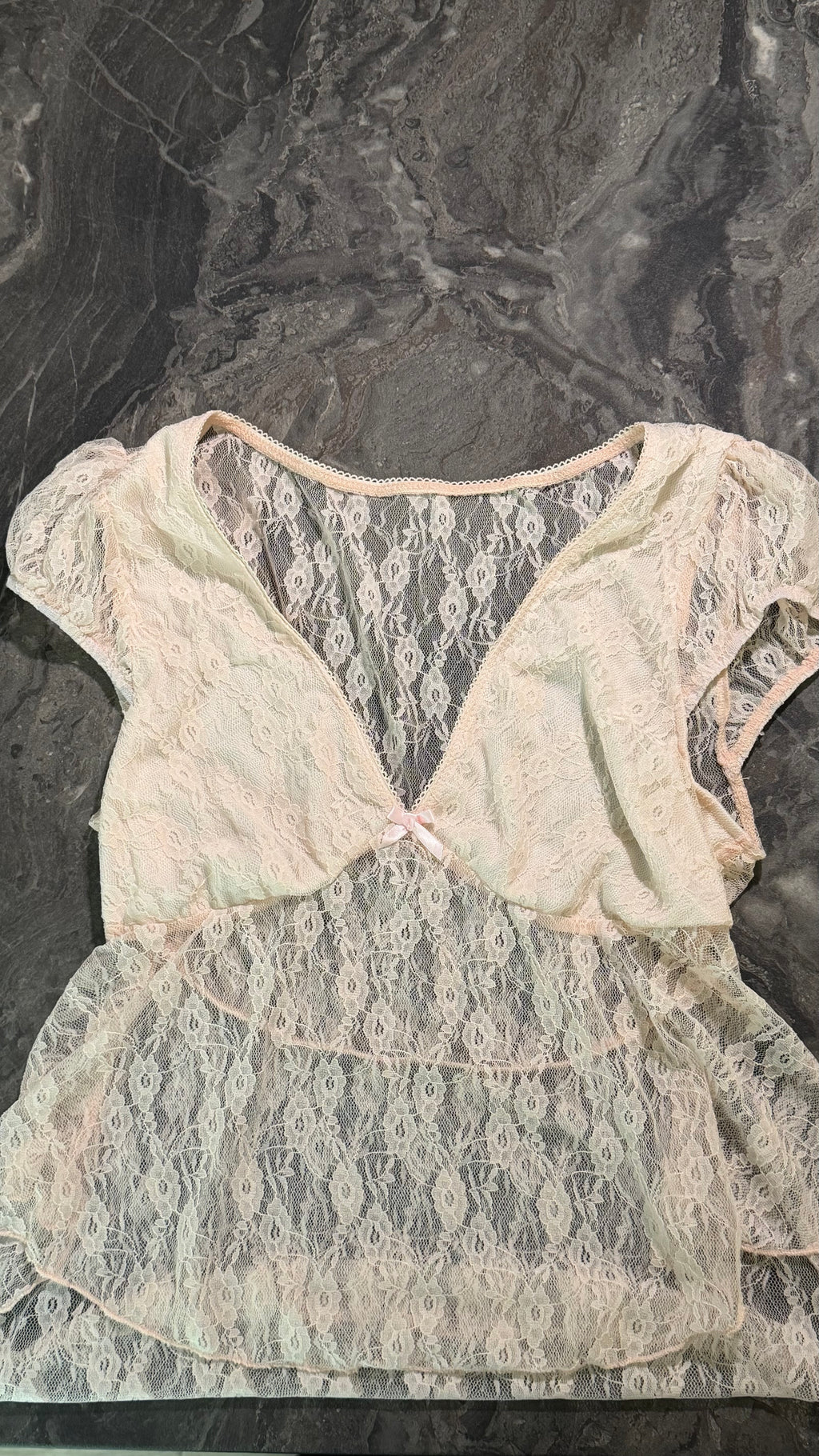 Light Pink Lace top - Size M