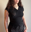 Black V-top - Size S