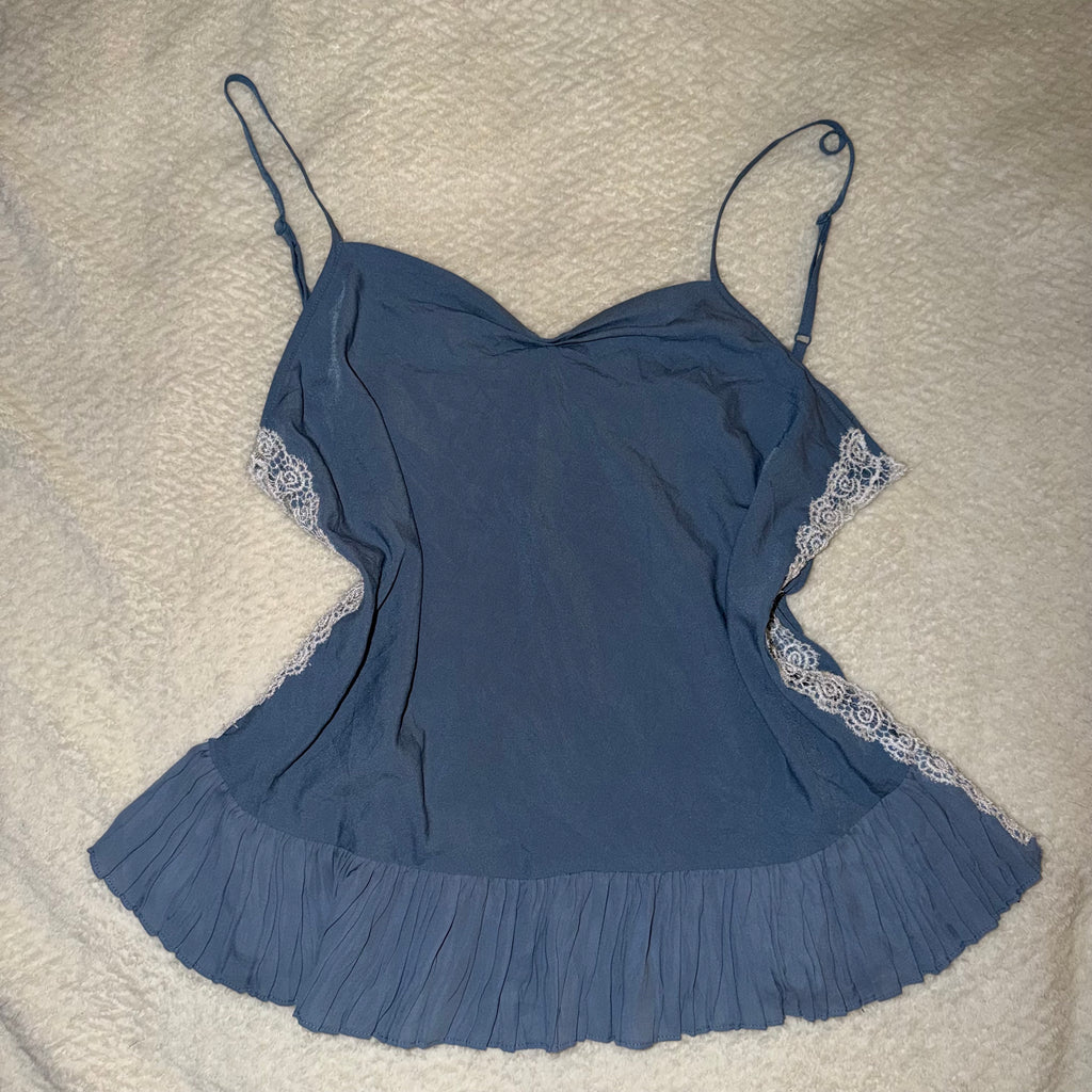 Blue Lace Top - Size M