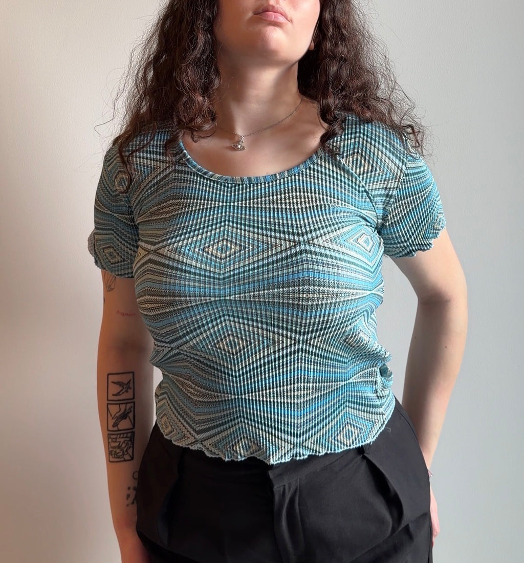 Short Sleeve blue t-shirt - Size S