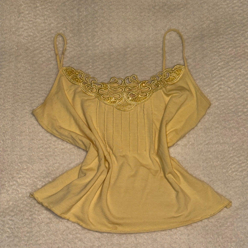 Yellow Lace Top - Size M