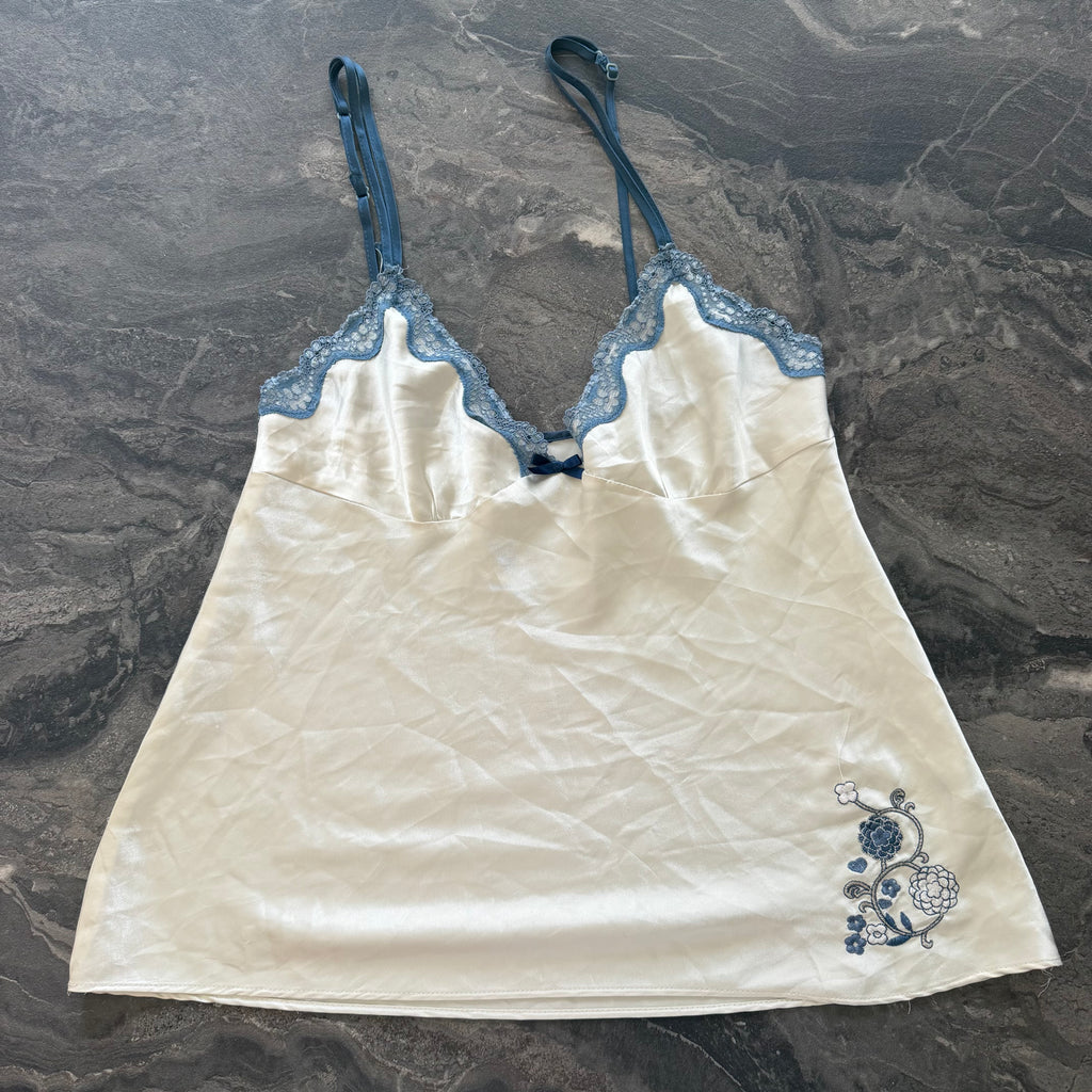 Pearl and Blue Top - Size S/M