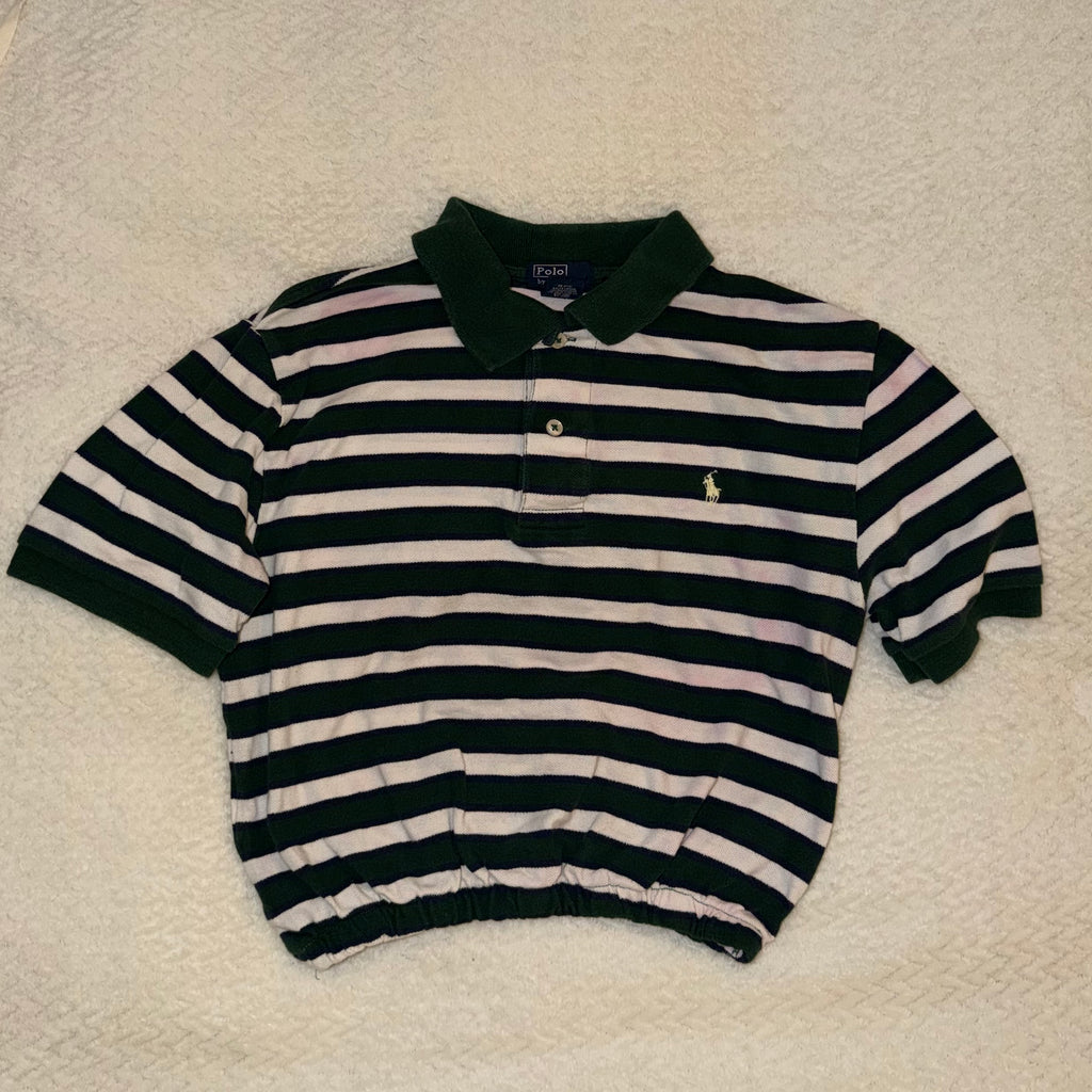 Ralph Lauren white and green polo - Size XS
