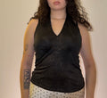 Black top with golden ornament - Size S/M
