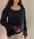 Black Madeline Top - Size S/M