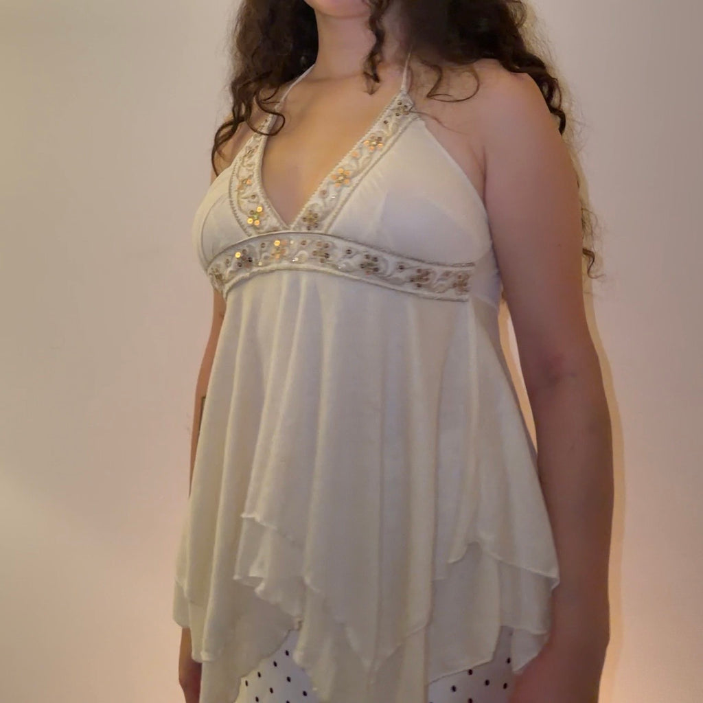 Cream Beige Top - Size M