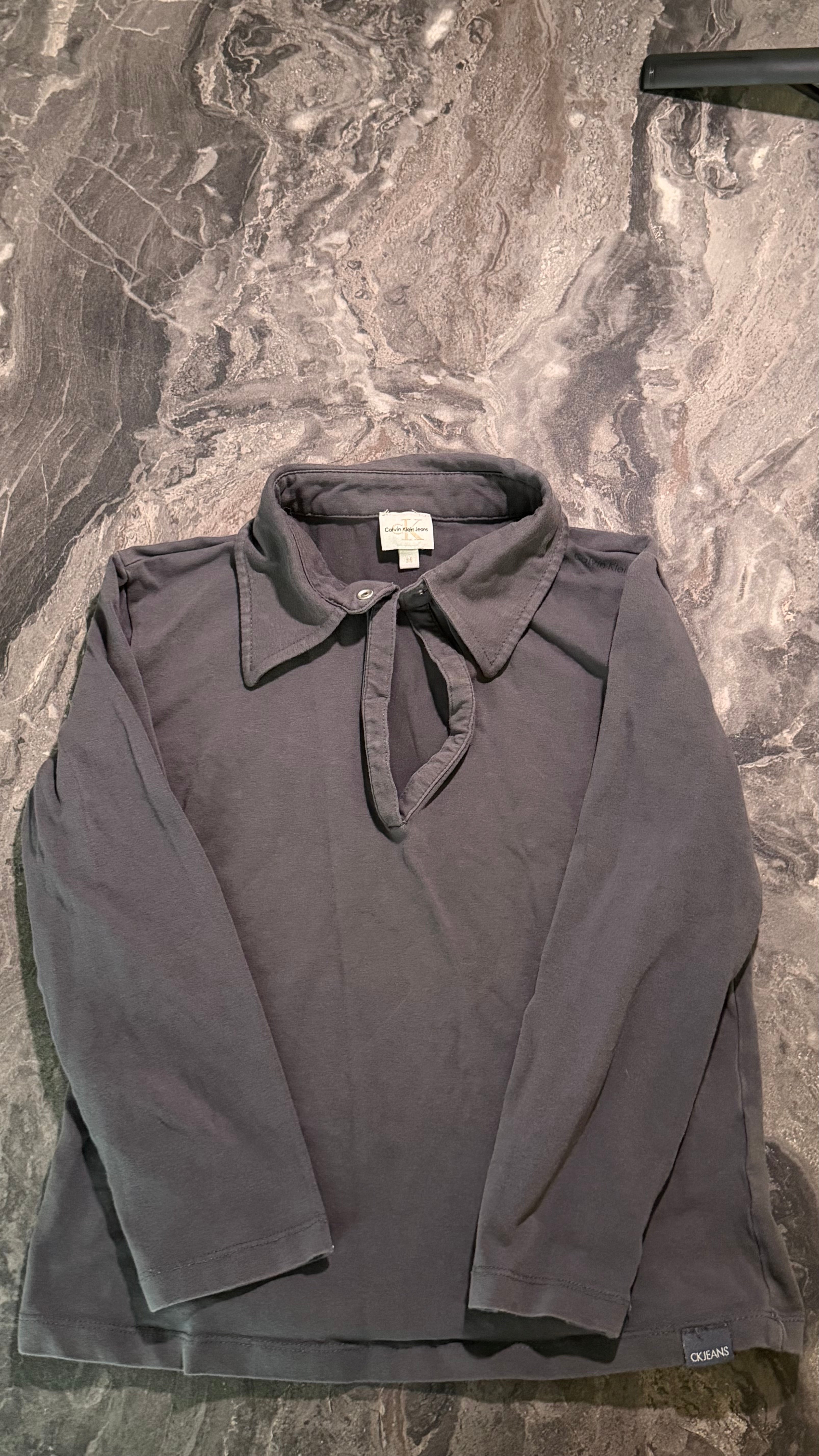 Grey Calvin Klein Sport Shirt - Size M