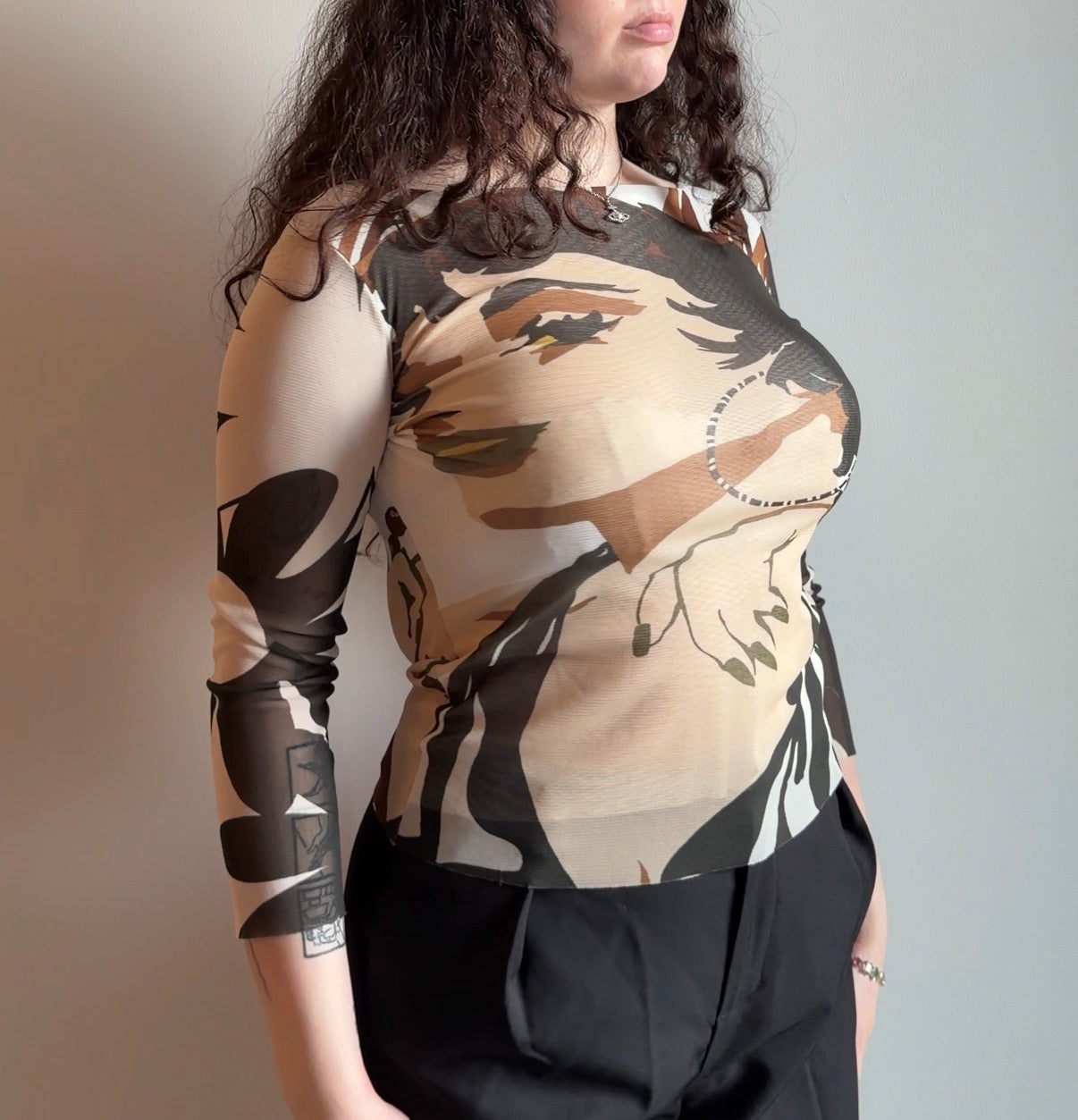 Pop Culture Printing Top - Size S