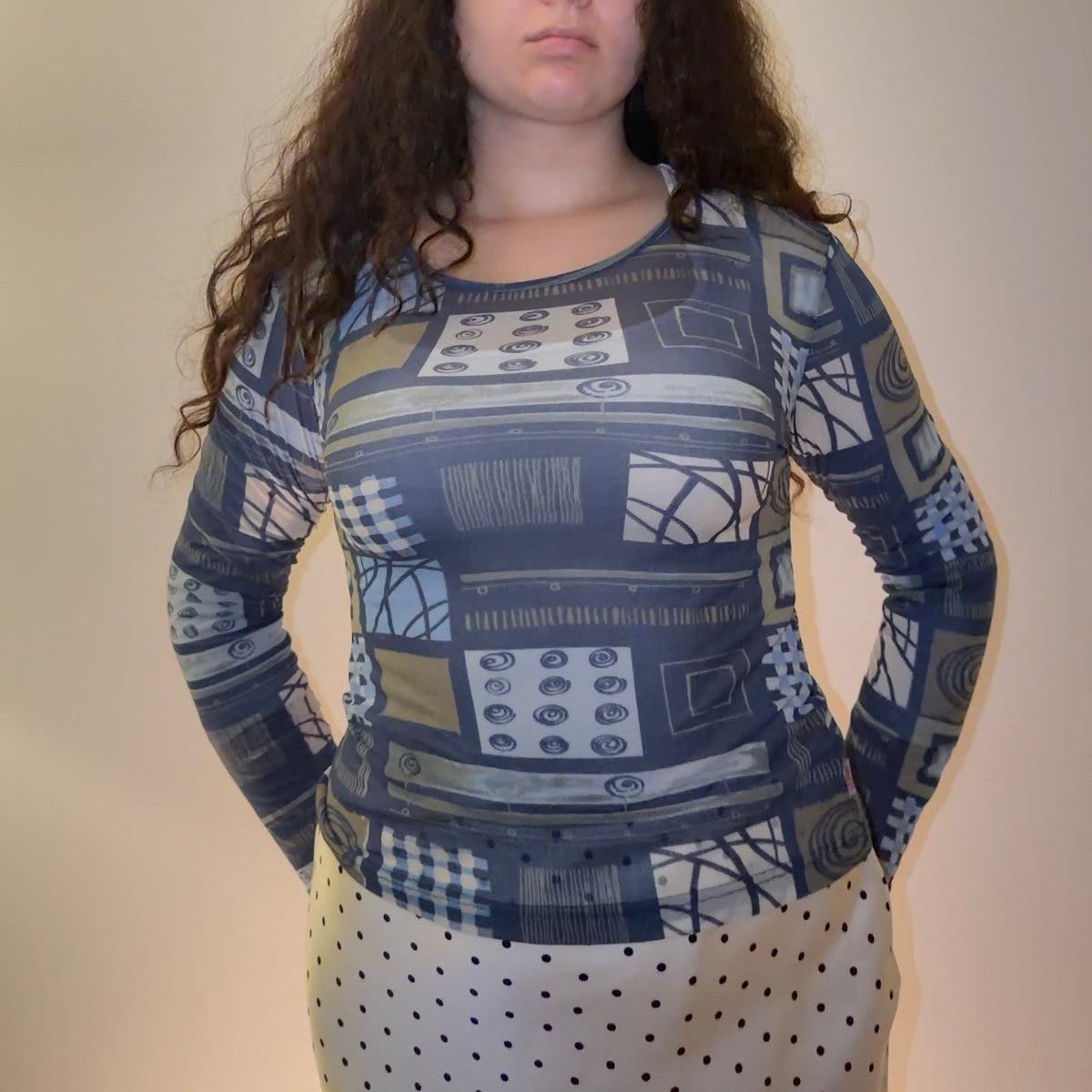 Geometrical Long S.Oliver Sleeve - Size S