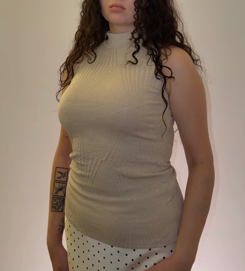 Beige Morgan Top - Size S