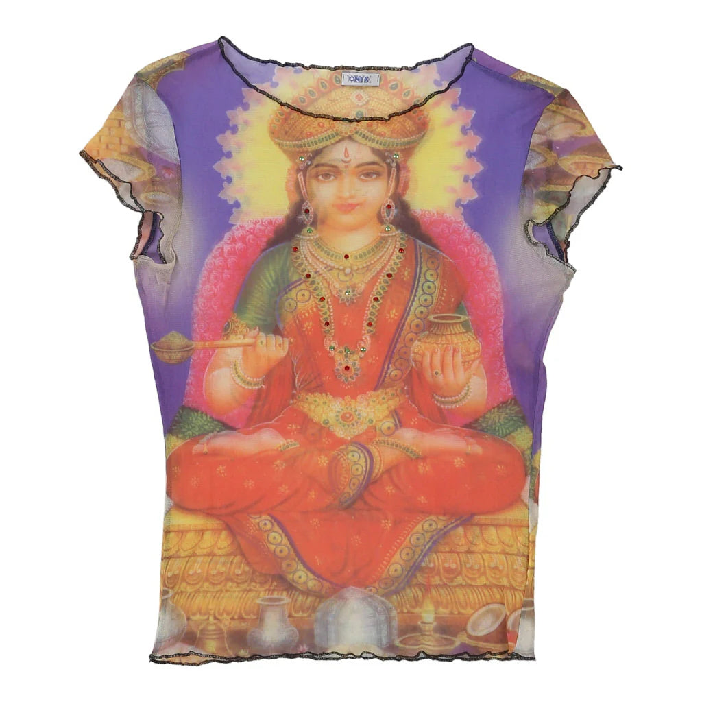 Onyx Graphic Top - Small Multicoloured Nylon