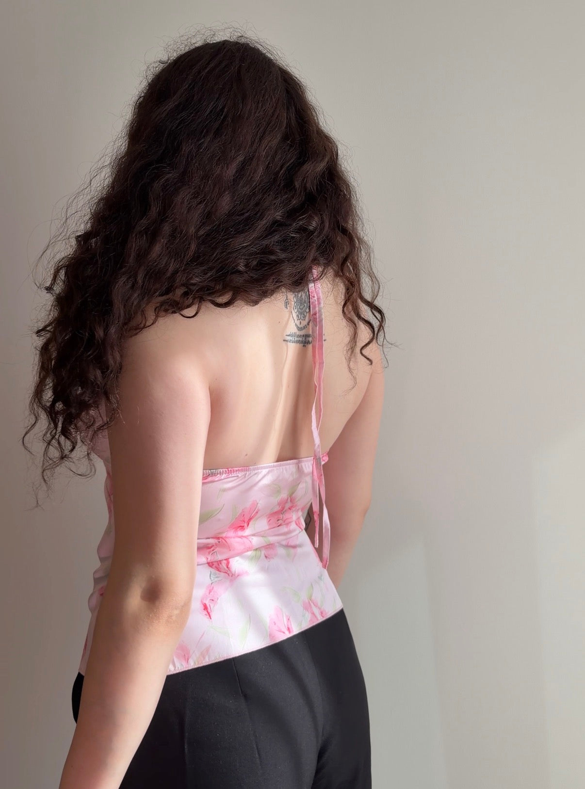 Pink Floral Top - Size M