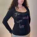 Long Sleeve Miss Sixty black top - Size S