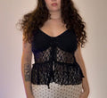 Black Lace Top - Size M