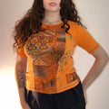 Orange T-shirt - Size M