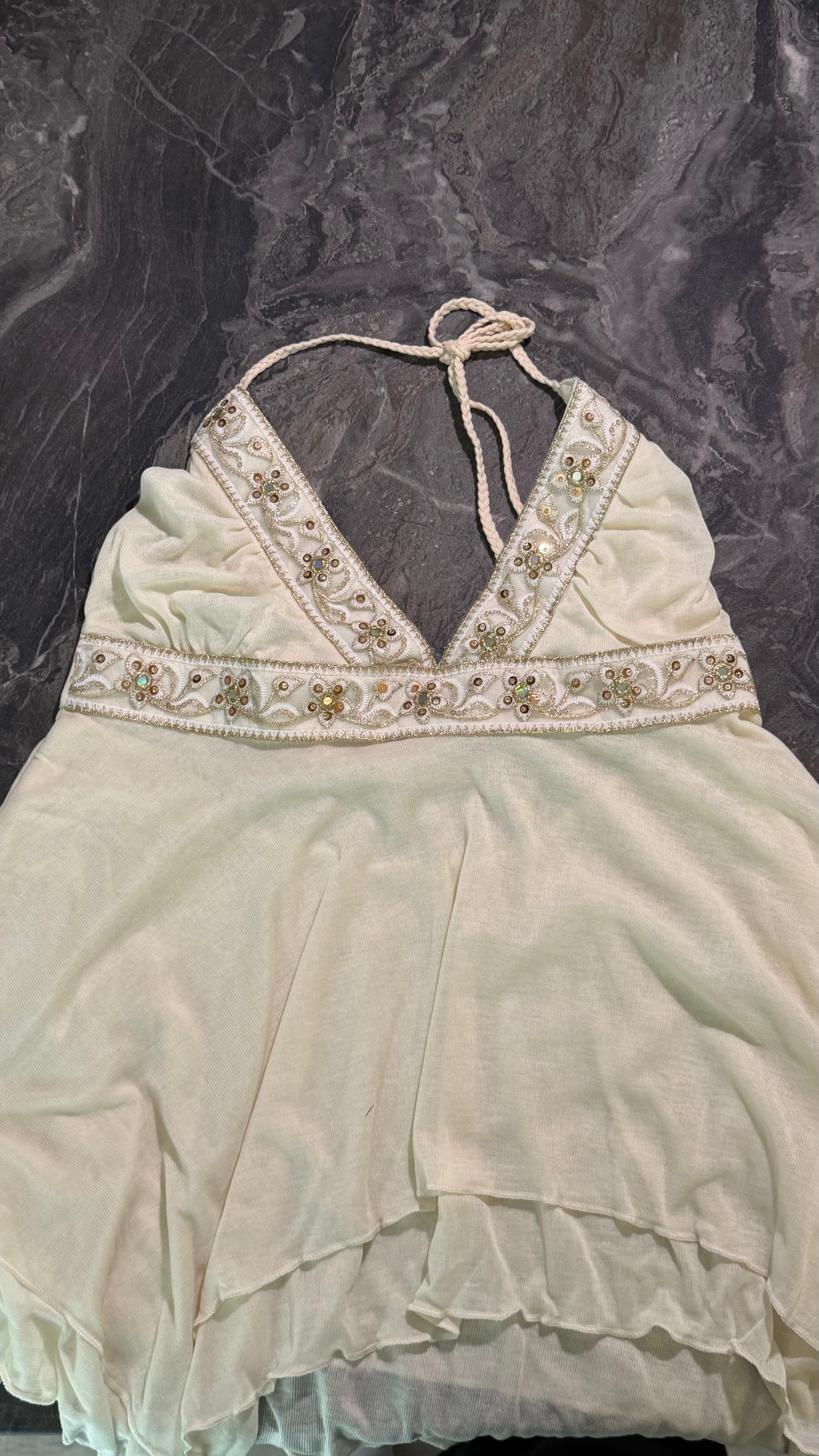 Cream Beige Top - Size M