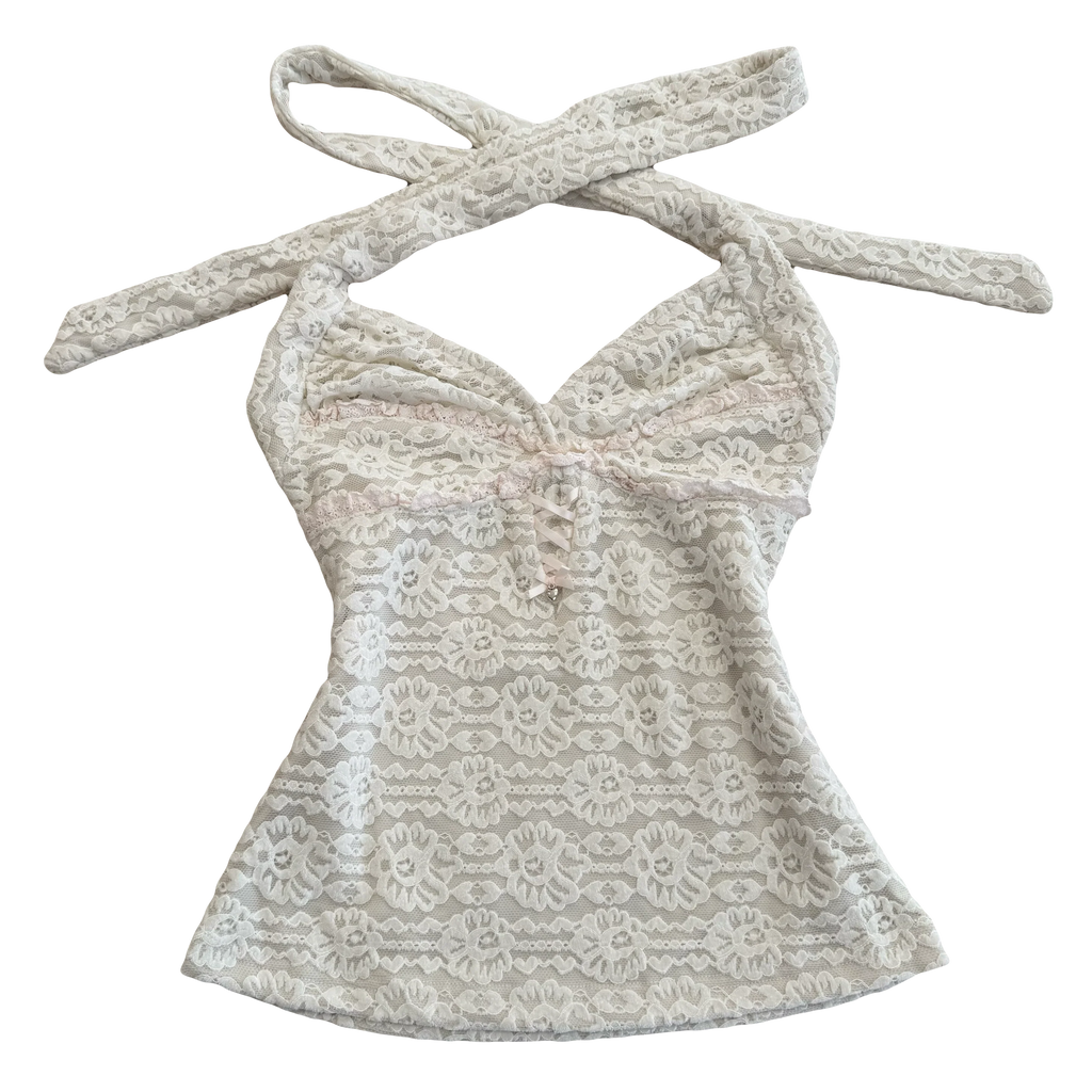 Ivory Blooms Top