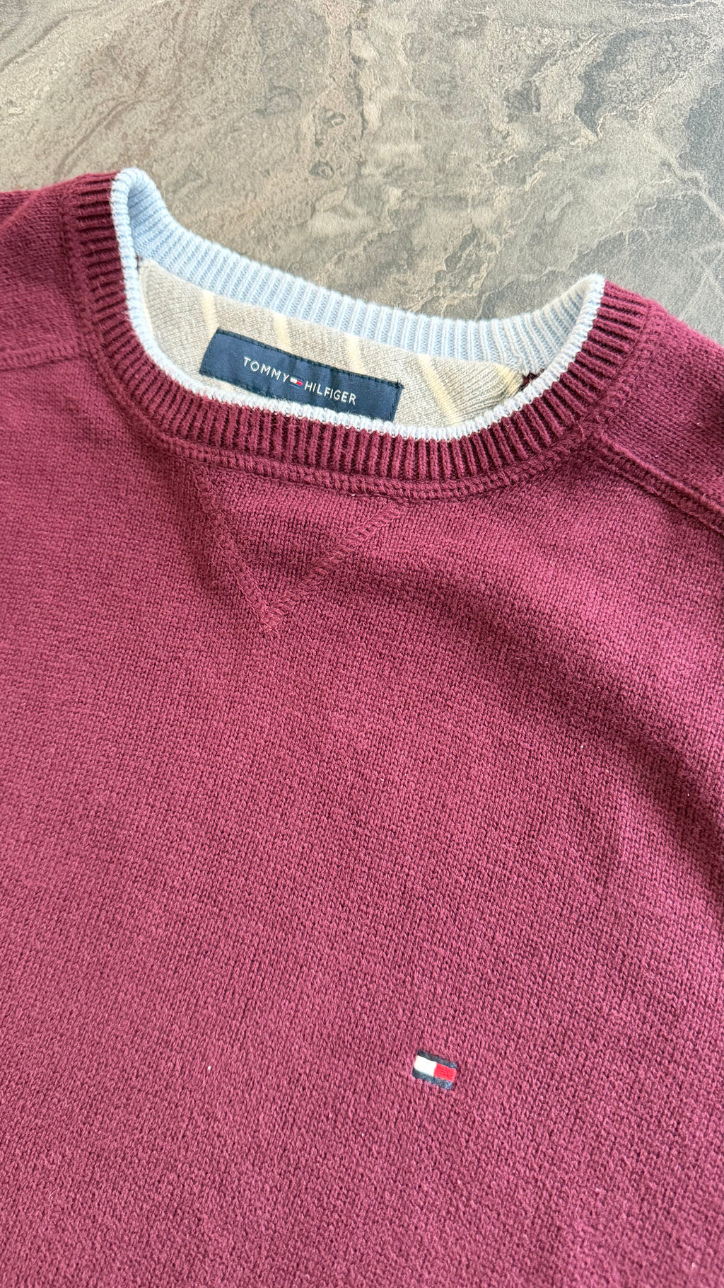 Tommy Hilfiger dark red sweater - Size M
