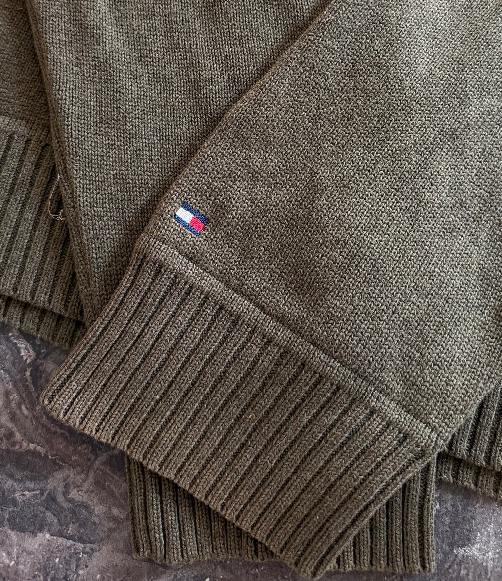 Tommy Hilfiger dark green sweater - Size L