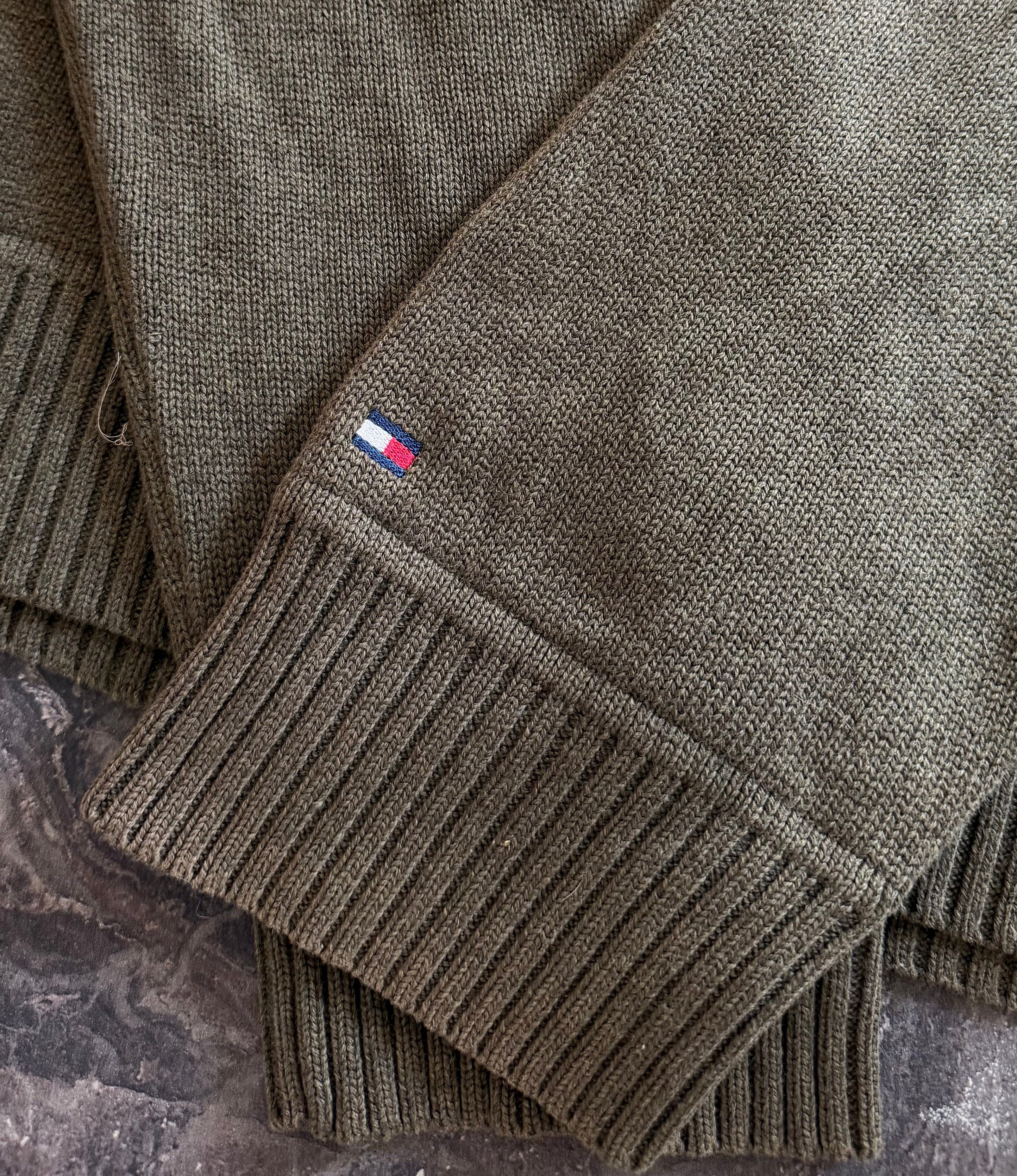 Tommy Hilfiger dark green sweater - Size L