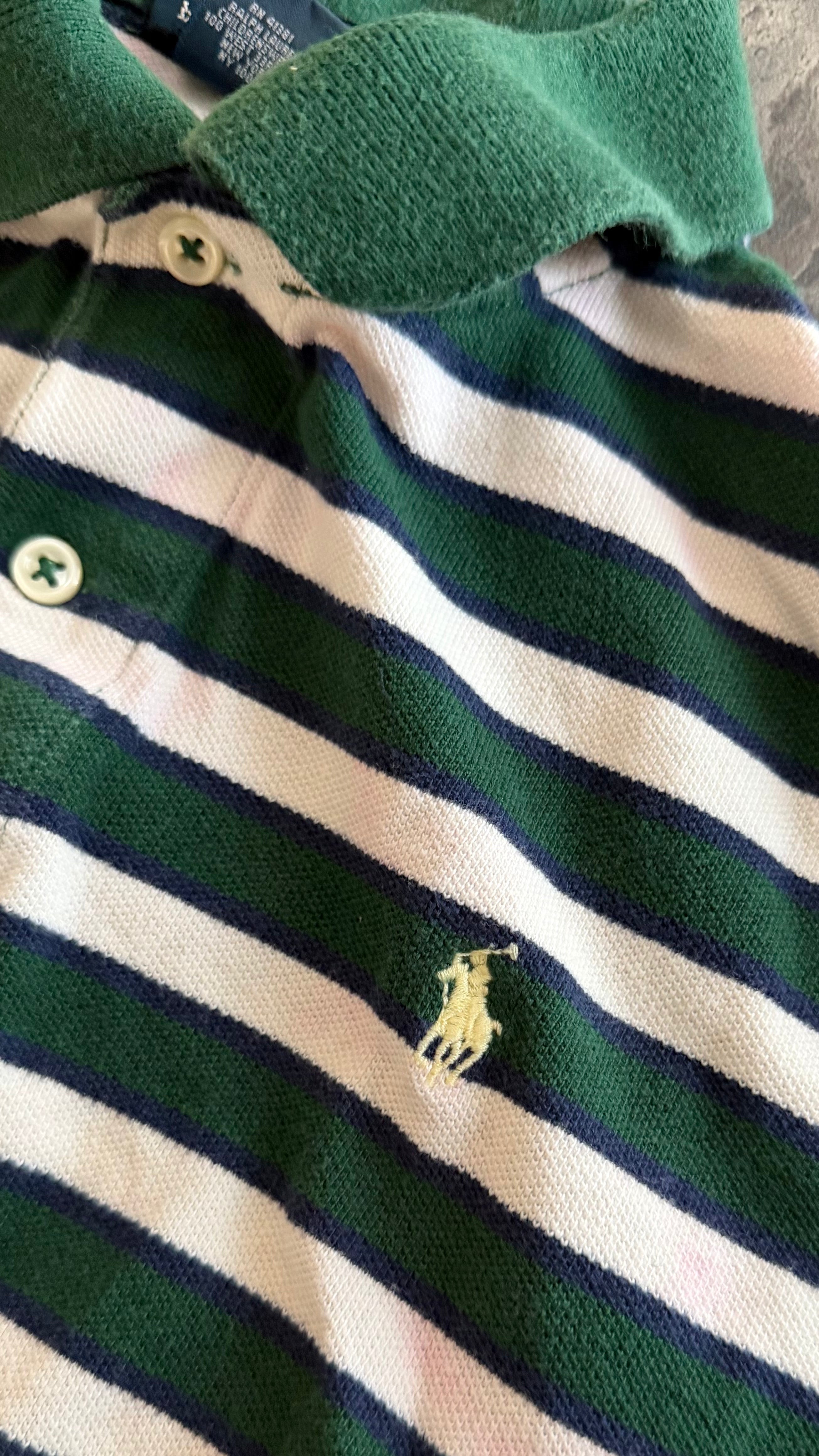 Ralph Lauren white and green polo - Size XS