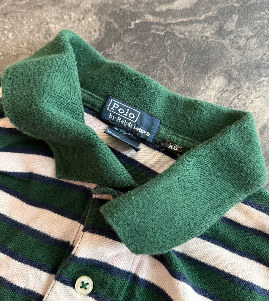 Ralph Lauren white and green polo - Size XS