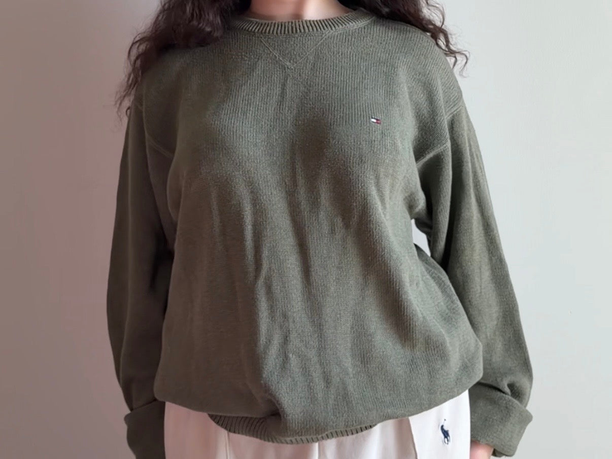 Tommy Hilfiger dark green sweater - Size M