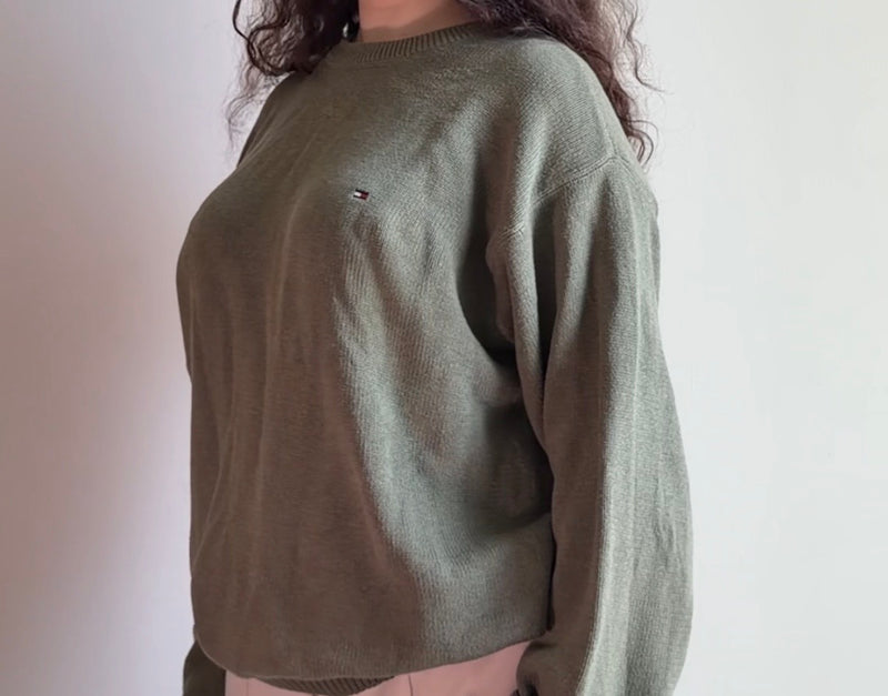Tommy Hilfiger dark green sweater - Size M