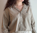 Ralph Lauren cropped beige shirt - Size M