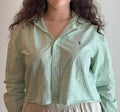 Ralph Lauren cropped green shirt - Size XS