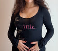 Long Sleeve black top - Size S