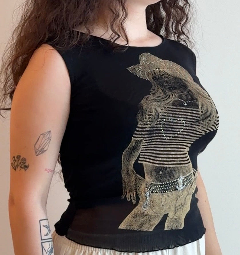 Short sleeve black t-shirt - Size XS