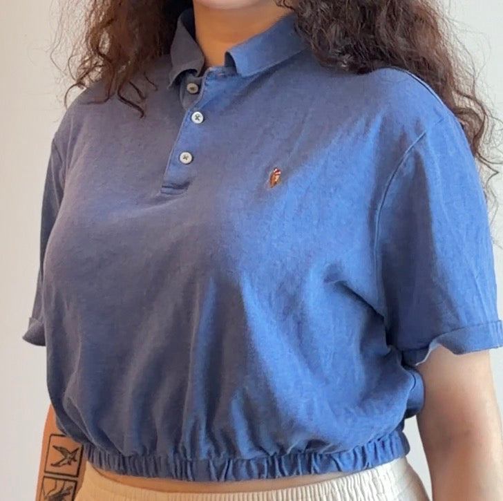 Ralph Lauren sky blue polo - Size S