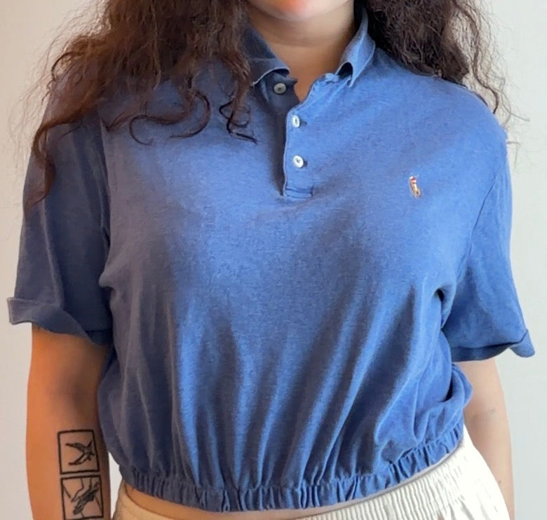 Ralph Lauren sky blue polo - Size S